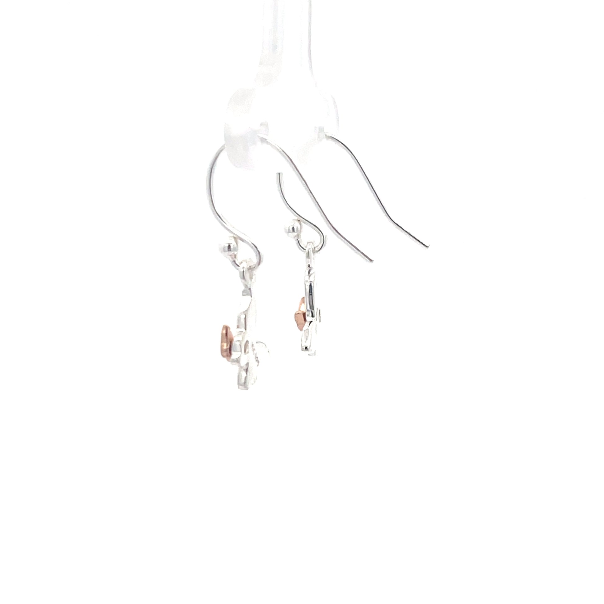 925 Silver Butterfly Drop Earrings