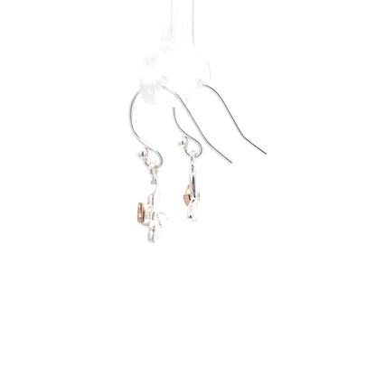 925 Silver Butterfly Drop Earrings