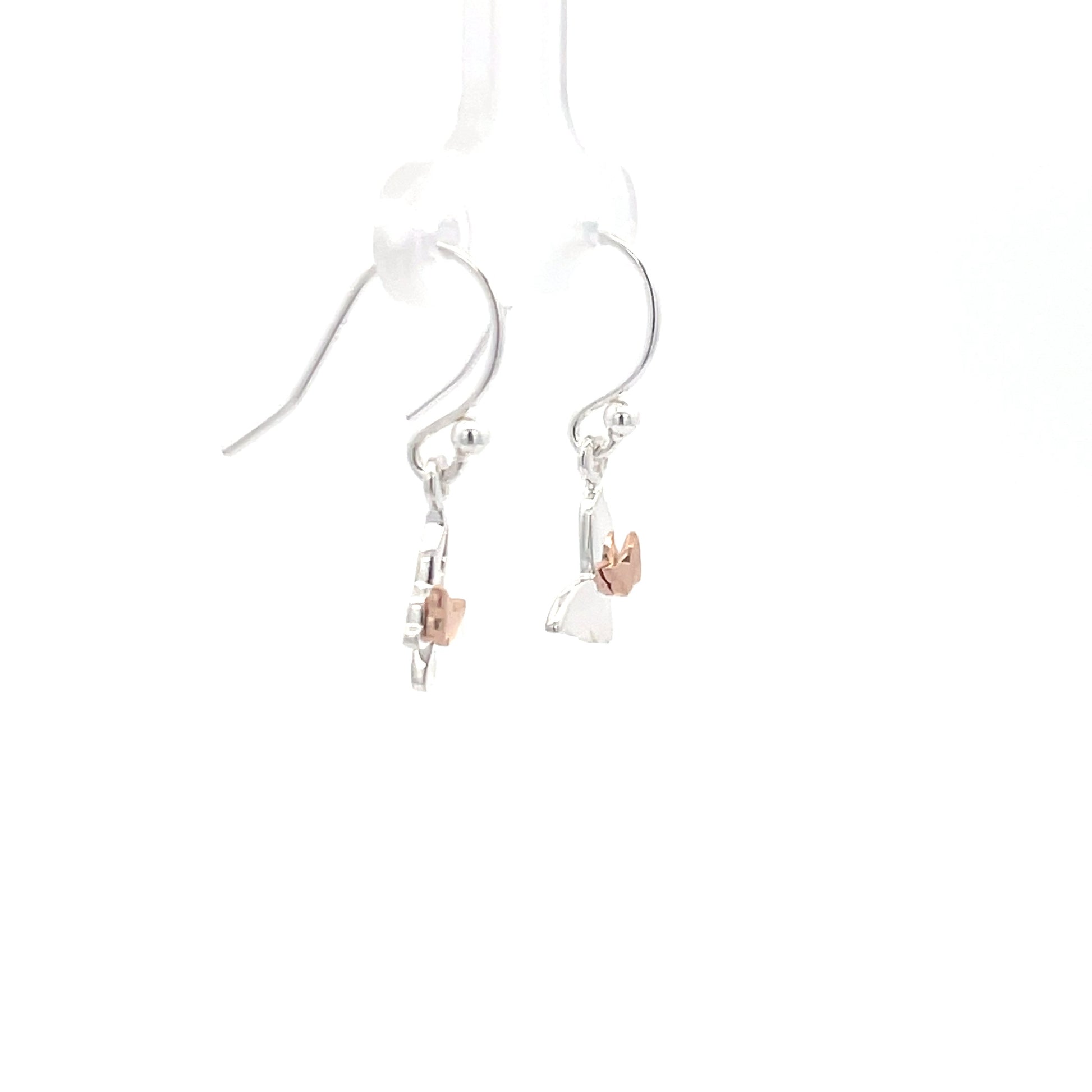 925 Silver Butterfly Drop Earrings