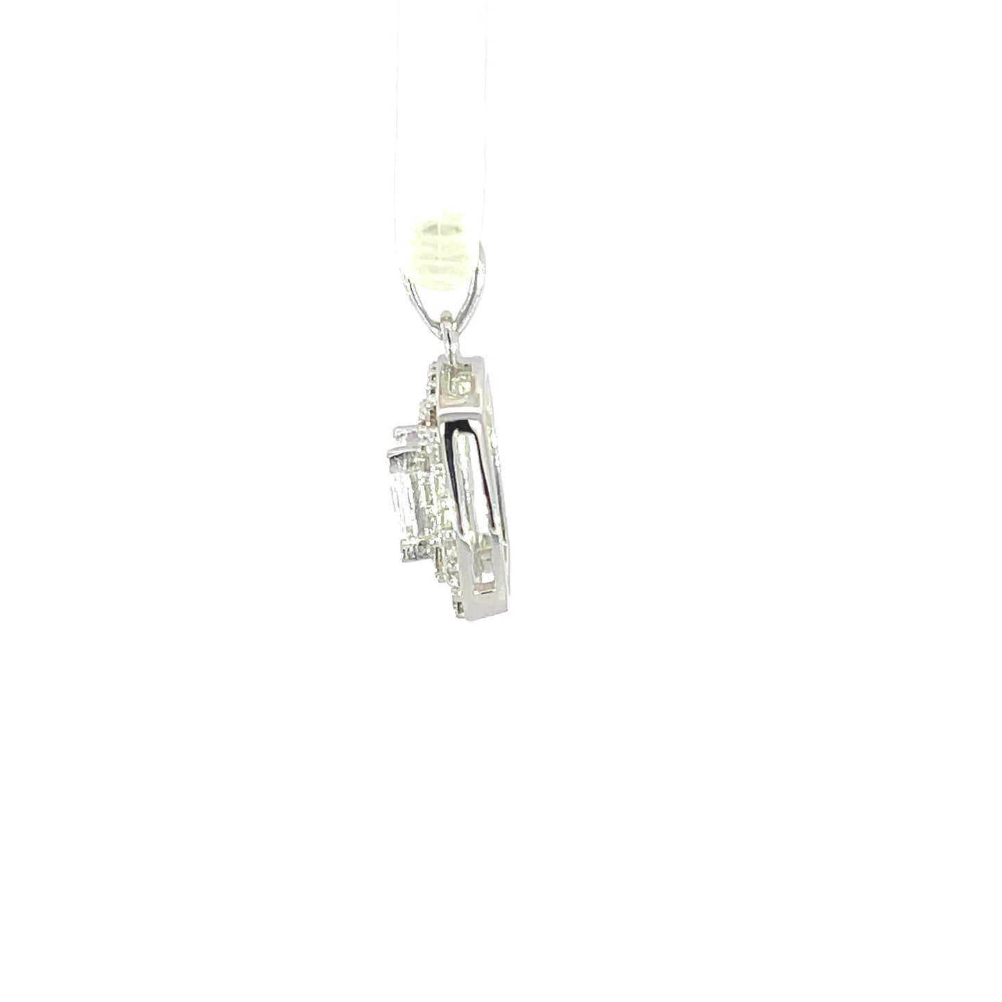 Anhänger 925er Silber Halo Zirkonia