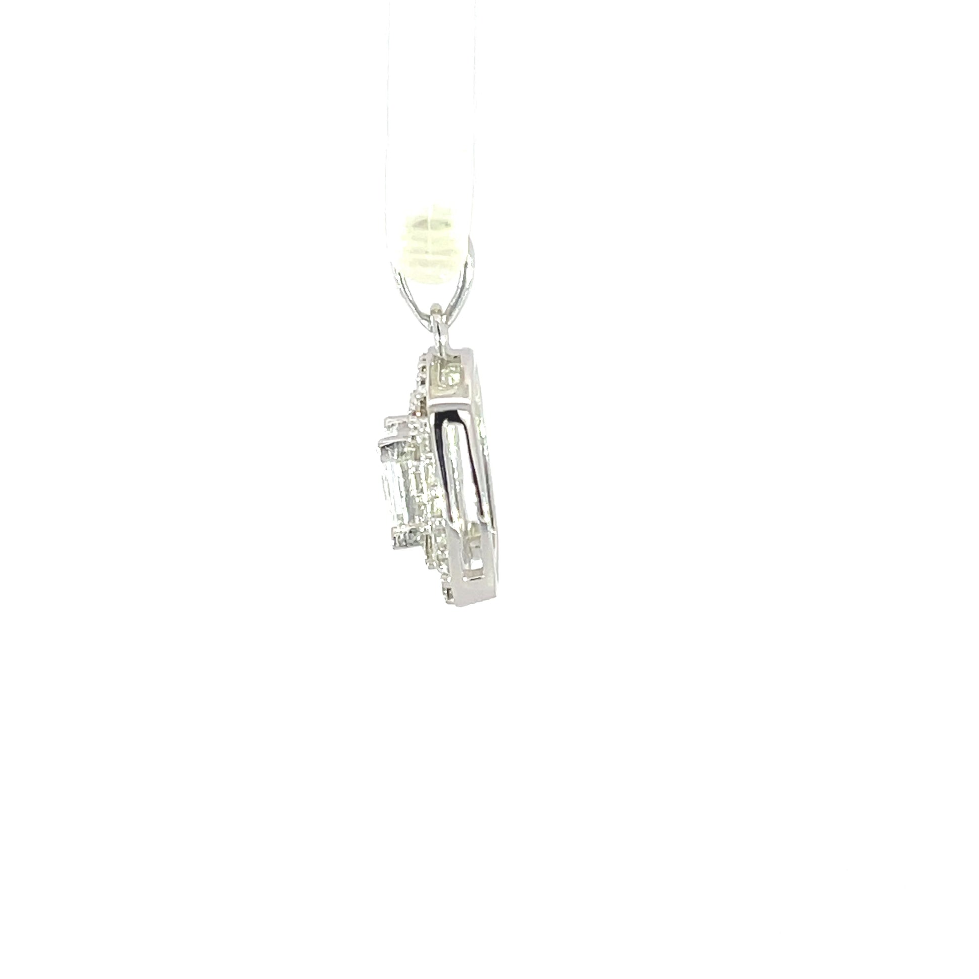 Anhänger 925er Silber Halo Zirkonia