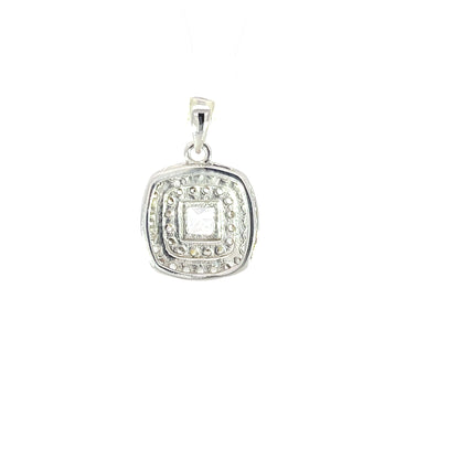 Anhänger 925er Silber Halo Zirkonia