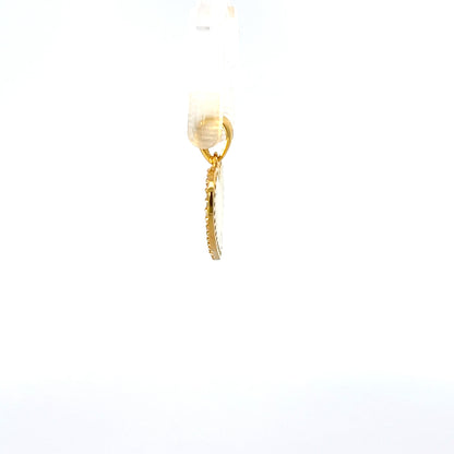 925 Silver Gold-Plated Mother of Pearl Heart Pendant