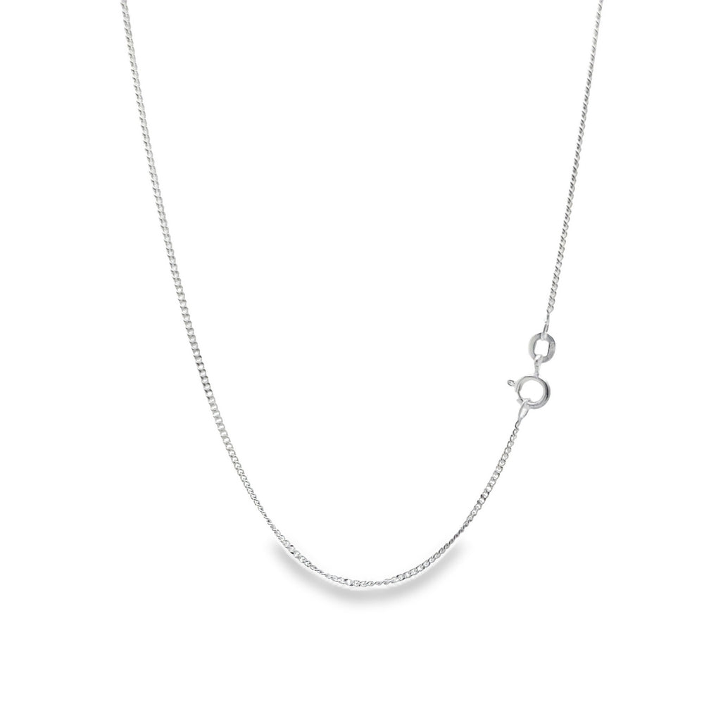 Moonbeam Thread Delicate 925  Silver Curb Chain 40 cm