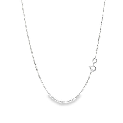 Moonbeam Thread Delicate 925  Silver Curb Chain 40 cm