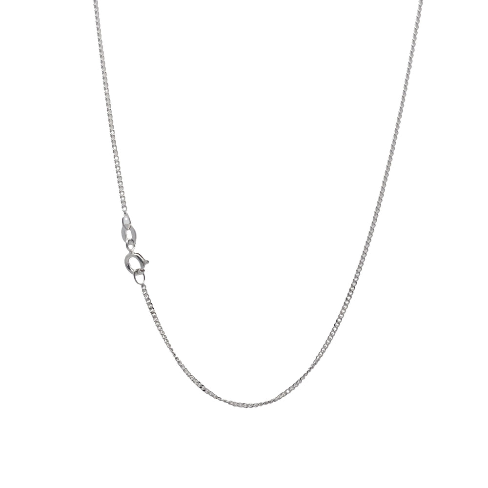 Moonbeam Thread Delicate 925  Silver Curb Chain 40 cm