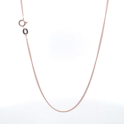 925er Silber Pure Promise Kette Roségold-Finish 45 cm