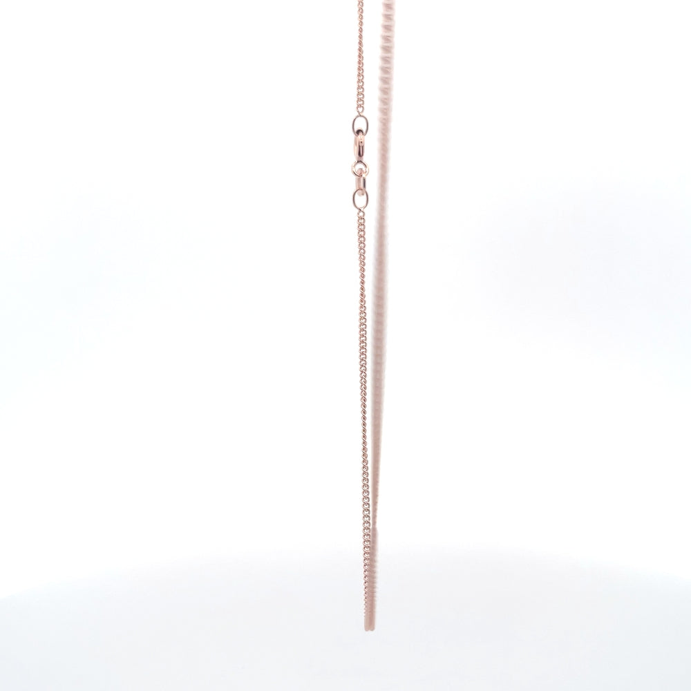 925er Silber Pure Promise Kette Roségold-Finish 45 cm
