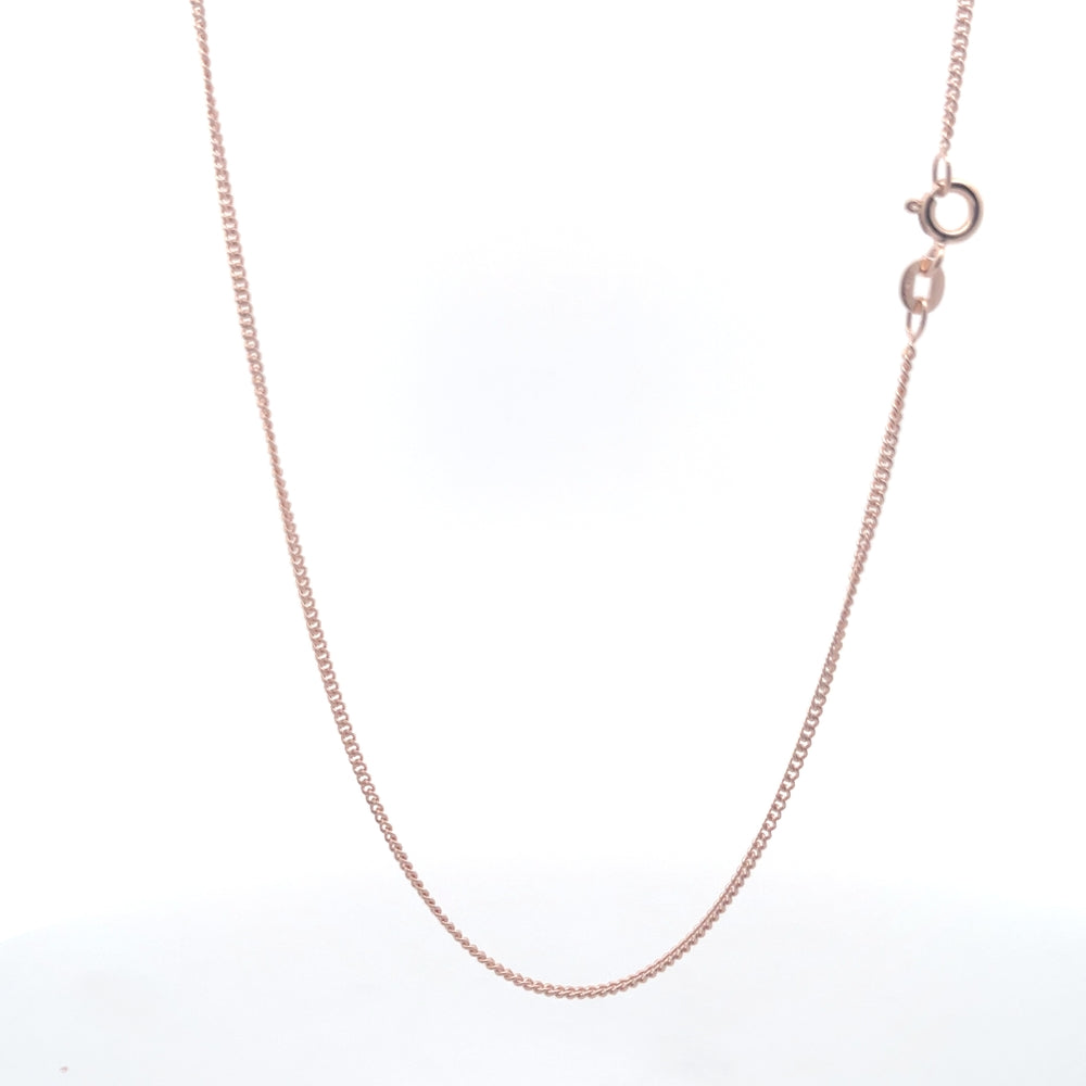 925er Silber Pure Promise Kette Roségold-Finish 45 cm