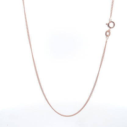 925er Silber Pure Promise Kette Roségold-Finish 45 cm