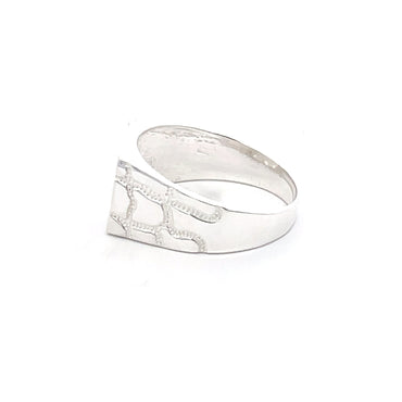 925 Silver Men’s Cross Signet Ring – Bold Minimal Statement Jewelry
