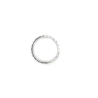 925 Silver Braided Band Ring –Handwoven Textured Statement Jewelry