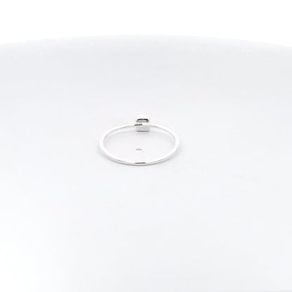 925 Silver Minimalist Cube Ring – Modern Chic