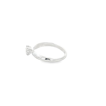 925 Silver Solitaire Ring with Prong Setting