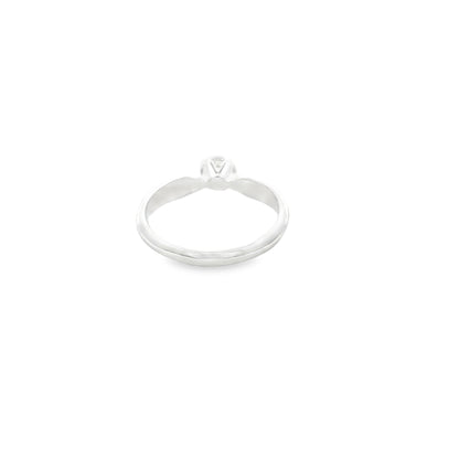925 Silver Solitaire Ring with Prong Setting