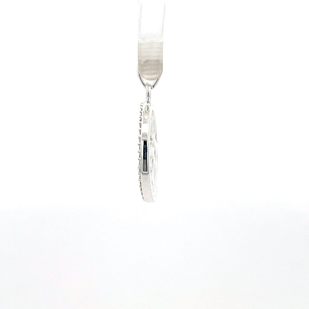 Anhänger „Ozeanwelle“ aus 925er Sterlingsilber mit Zirkonia-Fassung