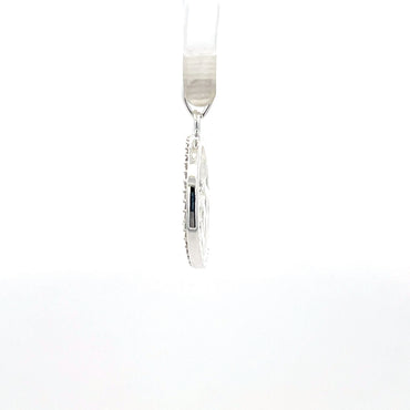 Anhänger „Ozeanwelle“ aus 925er Sterlingsilber mit Zirkonia-Fassung