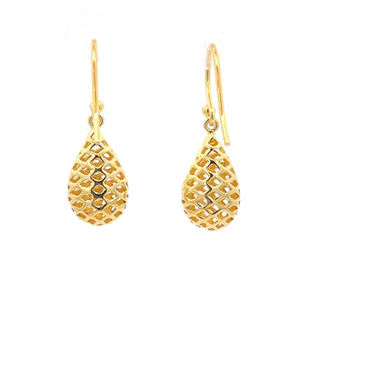 925er Silber, vergoldete Ohrhänger mit Ananasmotiv