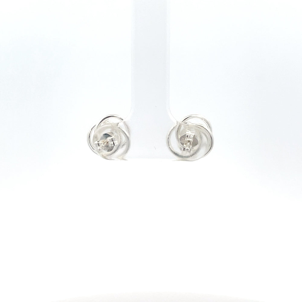 Ohrstecker aus 925er Sterlingsilber mit Spiralknoten-Design
