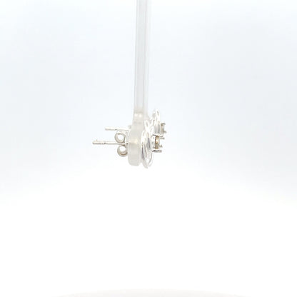 Ohrstecker aus 925er Sterlingsilber mit Spiralknoten-Design