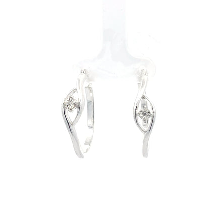 925er Silber-Creolen mit gravierten Details