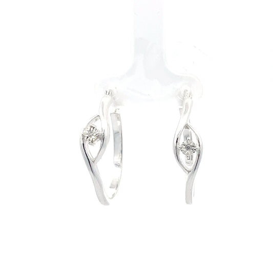 925er Silber-Creolen mit gravierten Details