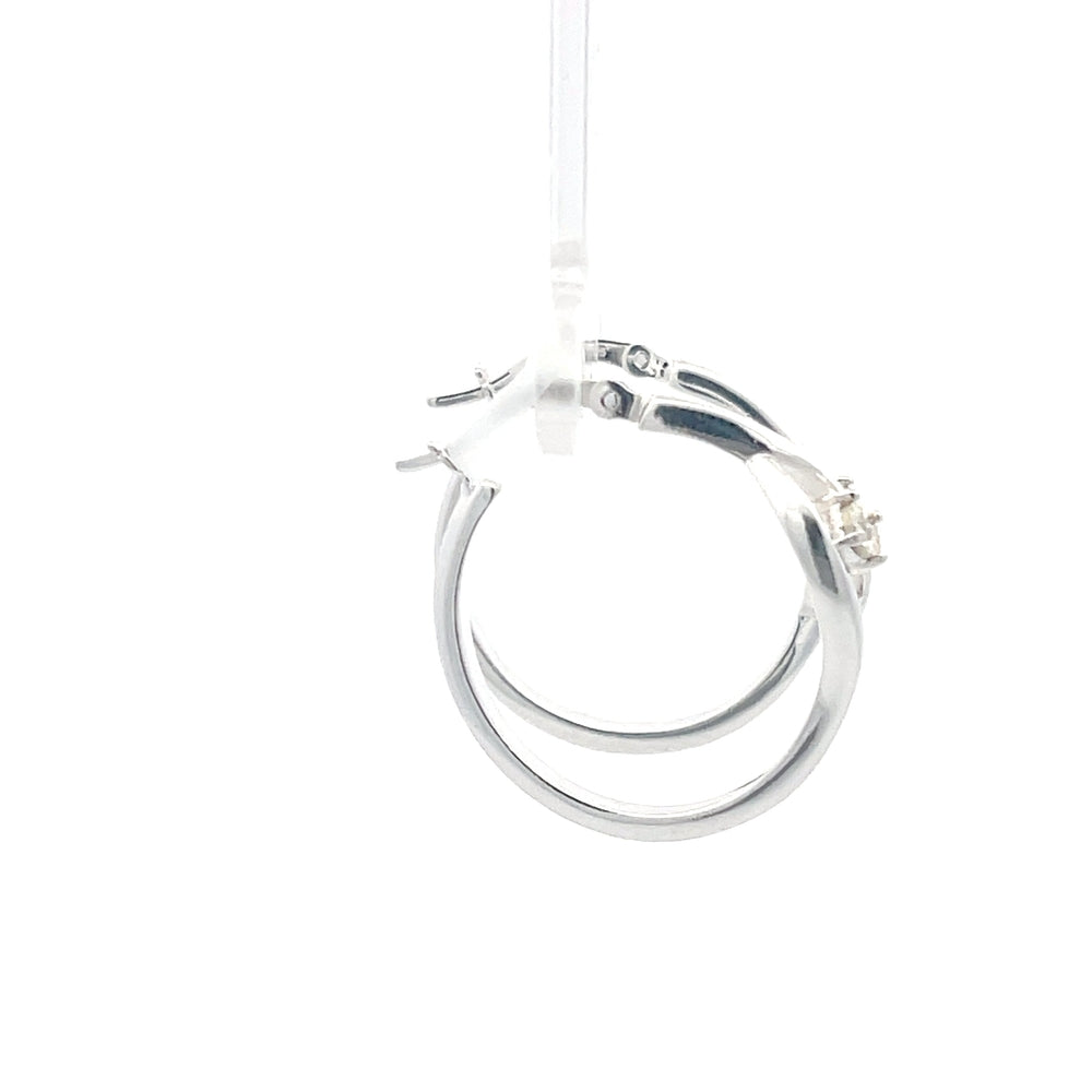 925er Silber-Creolen mit gravierten Details