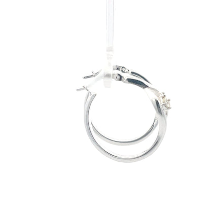 925er Silber-Creolen mit gravierten Details