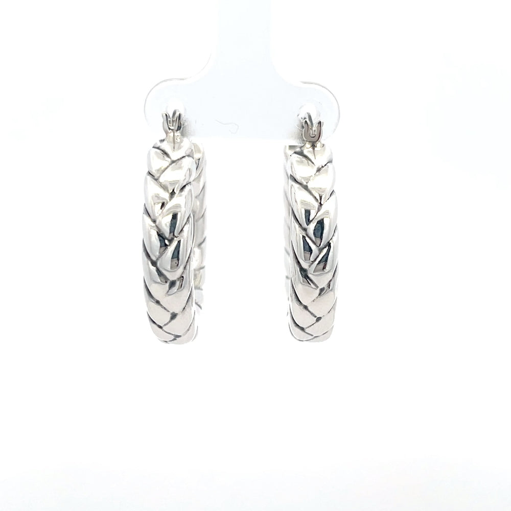 Gedrehte Creolen aus 925er Silber