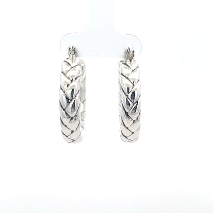 Gedrehte Creolen aus 925er Silber