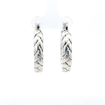 Gedrehte Creolen aus 925er Silber