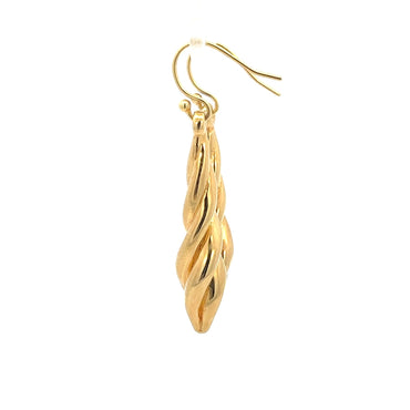 Vergoldete Spiralohrringe