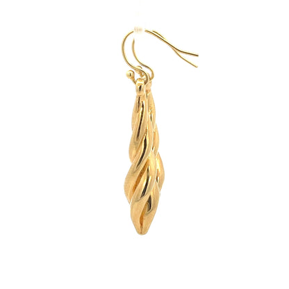 Vergoldete Spiralohrringe