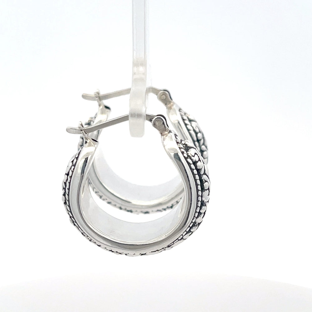 925er Silber Filigran-Creolen