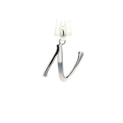 Alphabet-Anhänger aus 925er Silber – Buchstabe N