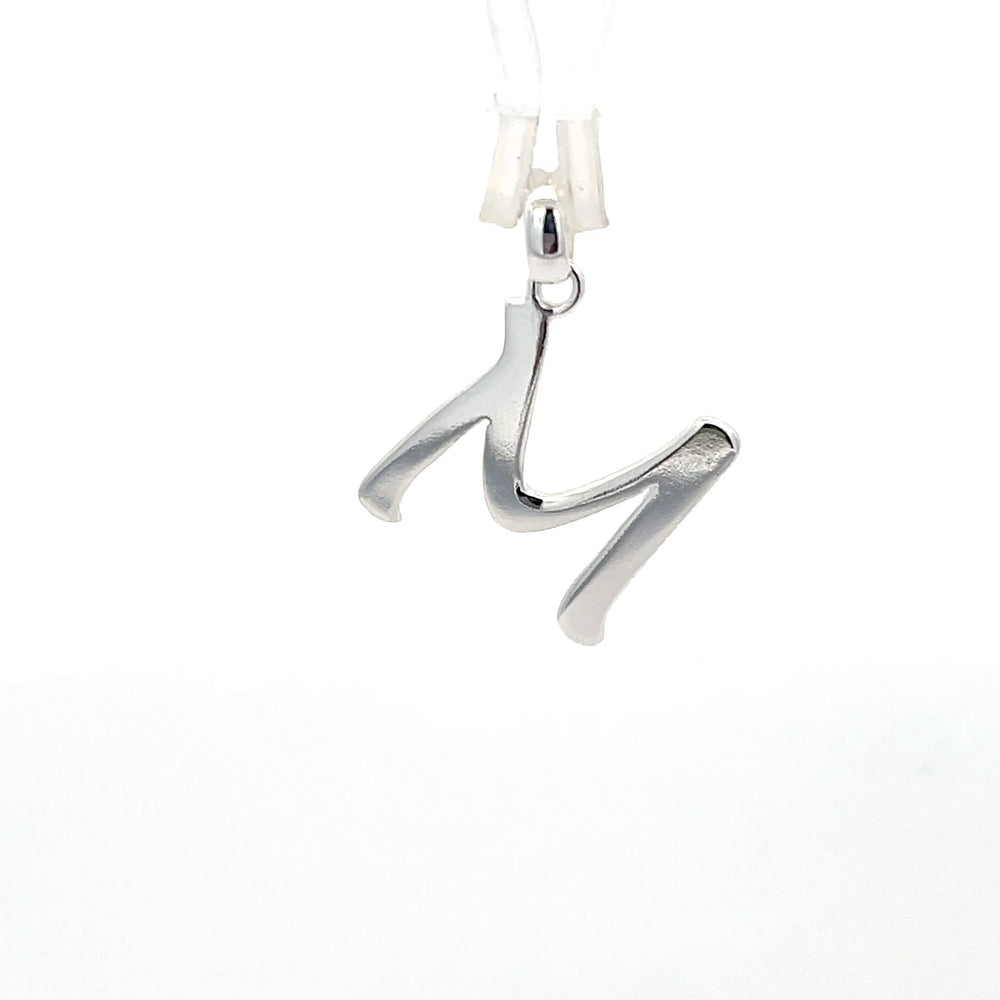 Alphabet-Anhänger aus 925er Silber – Buchstabe M