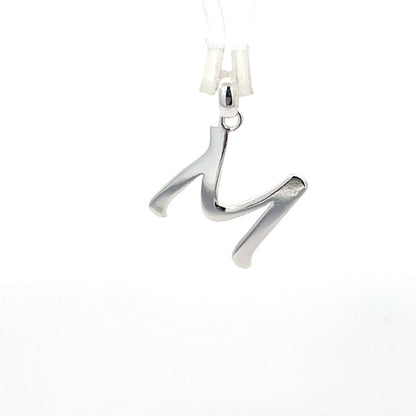 Alphabet-Anhänger aus 925er Silber – Buchstabe M