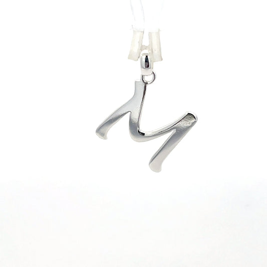 Alphabet-Anhänger aus 925er Silber – Buchstabe M