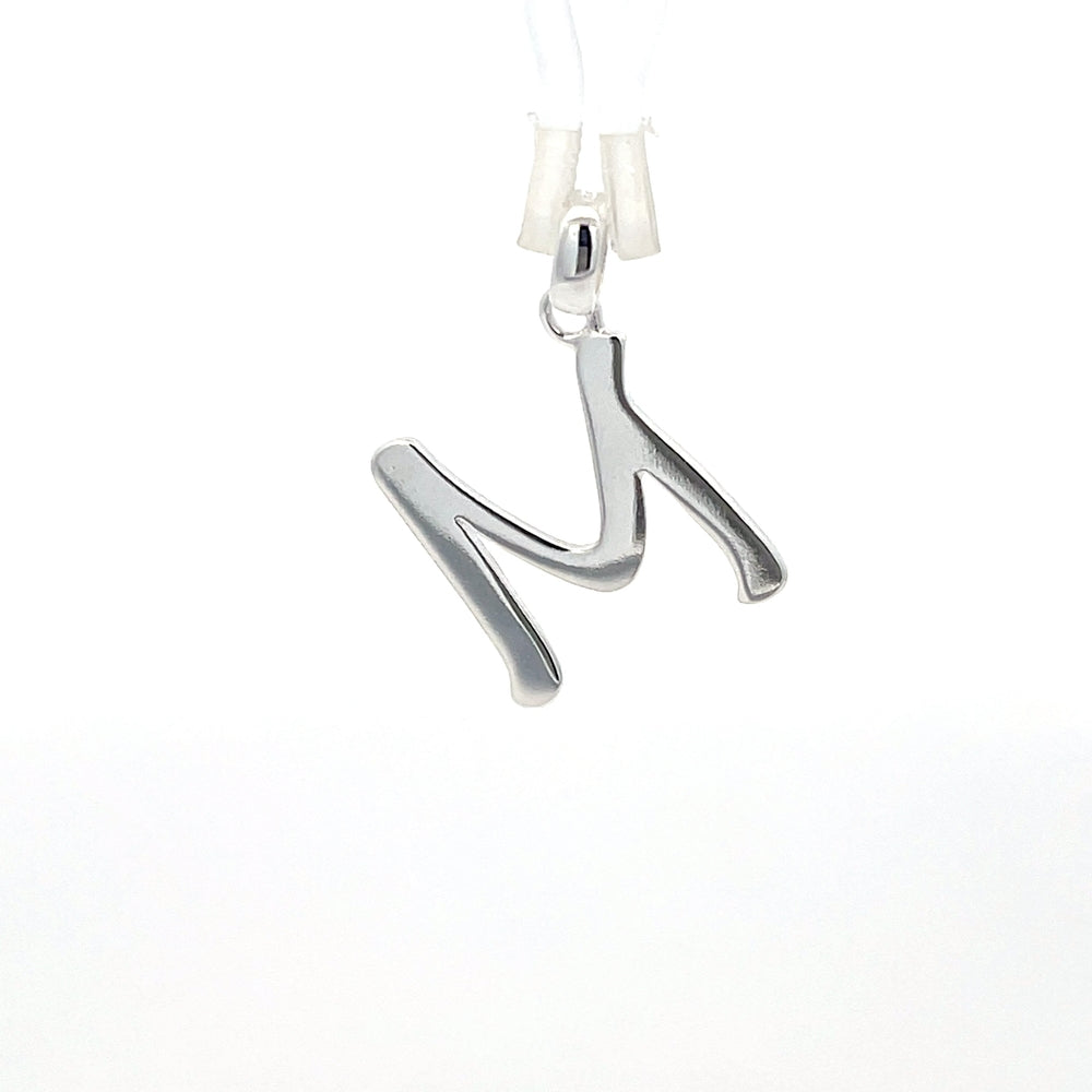 Alphabet-Anhänger aus 925er Silber – Buchstabe M