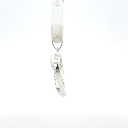 Herzanhänger aus 925er Sterlingsilber mit Zirkonia-Verzierung