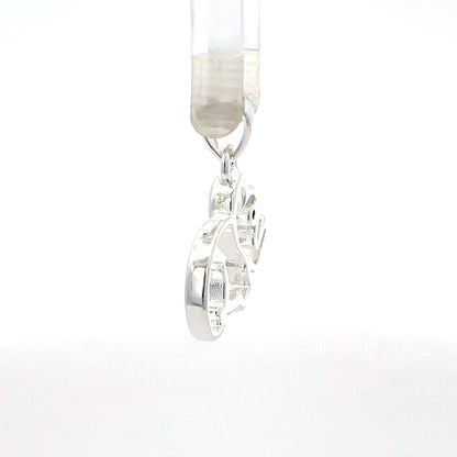 Elefanten-Umrissanhänger aus 925er Silber