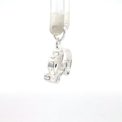 Elefanten-Umrissanhänger aus 925er Silber