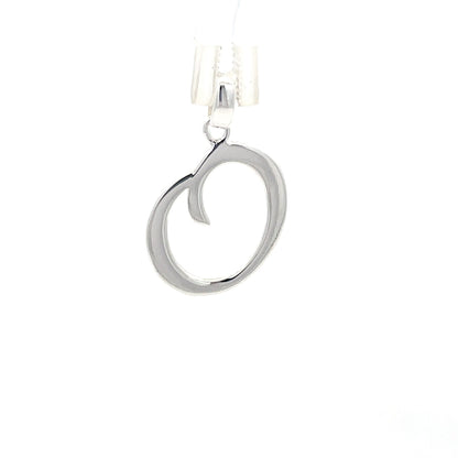 Anhänger mit dem Buchstaben „O“ aus 925er Silber