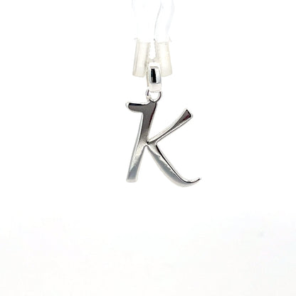 Anhänger aus 925er Silber mit dem Buchstaben „K“