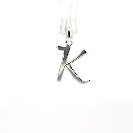 Anhänger aus 925er Silber mit dem Buchstaben „K“
