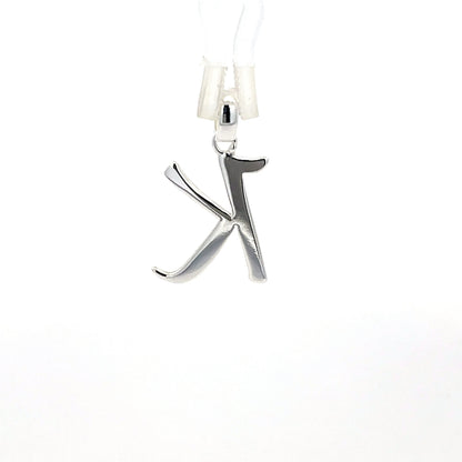 Anhänger aus 925er Silber mit dem Buchstaben „K“