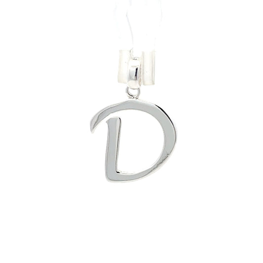 Alphabet-Anhänger aus 925er Silber – Buchstabe D