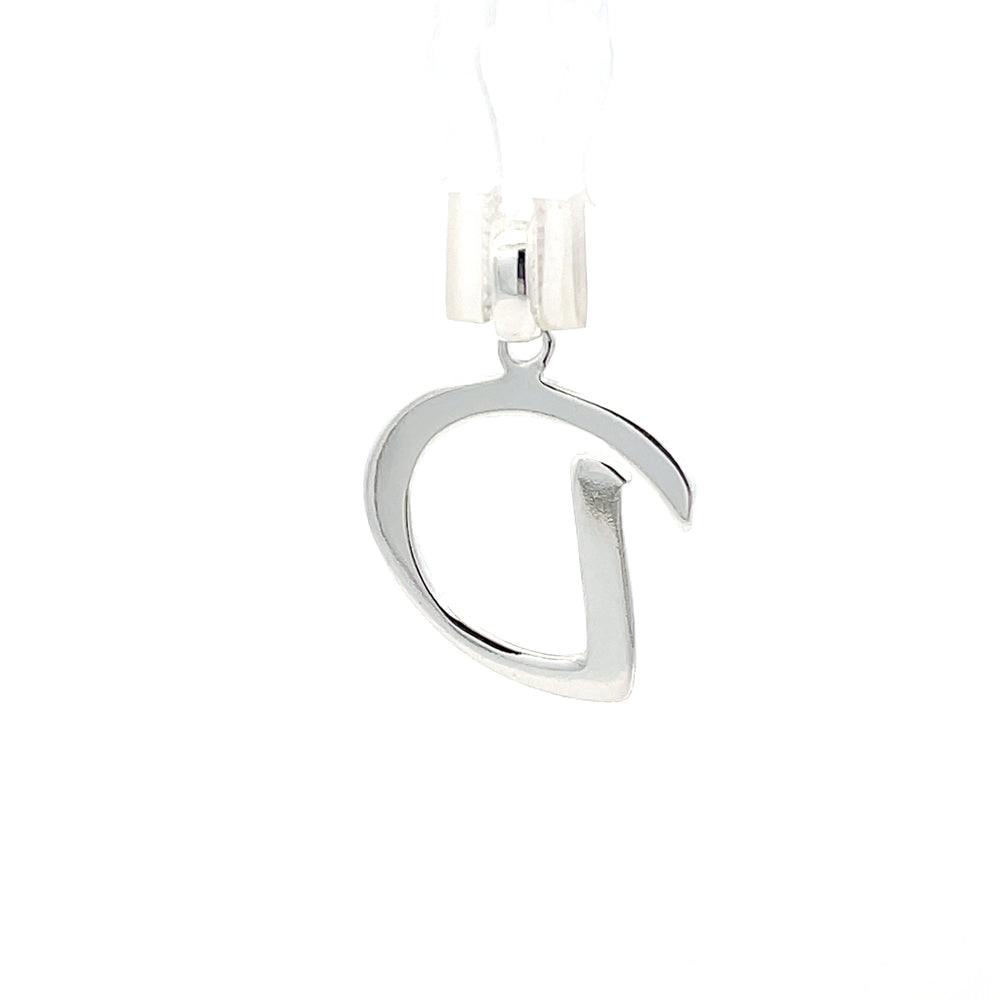 Alphabet-Anhänger aus 925er Silber – Buchstabe D