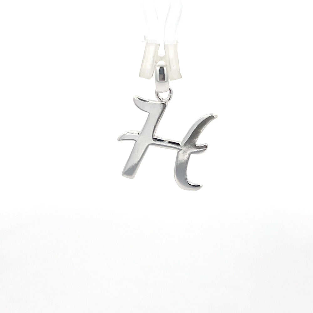 Alphabet-Anhänger aus 925er Silber – Buchstabe H