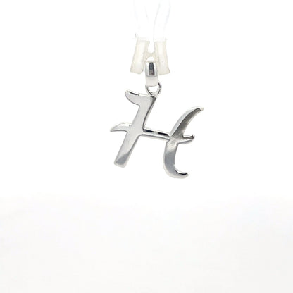 Alphabet-Anhänger aus 925er Silber – Buchstabe H
